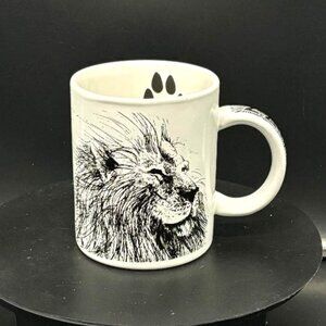 Vintage 1994 Zakanaka African Lion Ceramic Coffee Mug